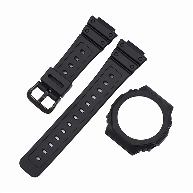 Resin Strap + Case For Casio G - Casio Watch G-Shock Ga-2100 评论和价格